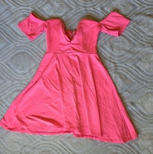 Neon pink dress